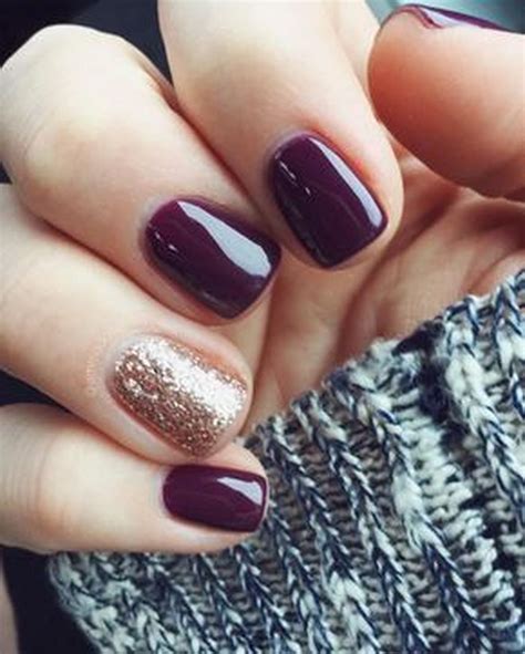 autumn short nails